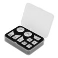thumbnail image 2 of Autocollant de Bouton de Dash, Autocollant de Bouton de Contrôle Audio de Résistance aux Rayures pour les Adaptations de Voiture de Remplacement pour C-Class 2007-2010, 2 of 8