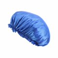 thumbnail image 1 of Imitation Silk Lace Round Cap Sleeping Cap Chemotherapy Cap Beauty And Hairdressing Cap Extra Large Reversible Adjustable Satin Cap Sleeping Curly Natural Hair, 1 of 6