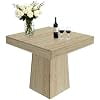 31.5 Inch Square Dining Table for 4, Modern Farmhouse Kitchen Table with Heavy-Duty Pedestal Base, Small Space Table for Dining Room, Apartment, Bistro, Living Room