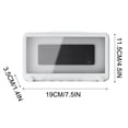 thumbnail image 3 of Czzoypi Waterproof Shower Phone Case, Universal Touchscreen Phone Holder for Bathroom Kitchen Wall, HD Viewable Shower Phone Mount with Strong Adhesion for 4-6.8 Inch Cell Phones, White, 3 of 7
