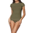 thumbnail image 1 of Cameland Maillot Dermoprotecteur Deux Pièces pour Femmes à Manches Courtes Maillots de Bain Chandail de Bain Maillot de Bain avec Bas Maillot de Bain, 1 of 3