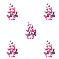 thumbnail image 1 of serony 12Pcs 3D DIY Wall Stickers PVC Kid Room Decal Home Decoration Decor purple 5Set, 1 of 6