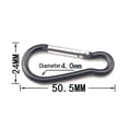 thumbnail image 4 of Graflsoa Mousquetons d'Escalade en Alliage d'Aluminium Durable, Lot de 5 Crochets Multicolores en Forme de Gourde pour Accessoires de Randonnée, Camping et Voyage, 4 of 6
