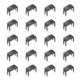 thumbnail image 1 of Unique Bargains 20Pack Zipper Stoppers, #3 Top & Bottom Stops for Rescue Repair, Metallic Black, 1 of 6