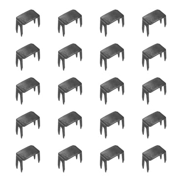 Unique Bargains 20Pack Zipper Stoppers, #3 Top & Bottom Stops for Rescue Repair, Metallic Black