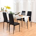thumbnail image 4 of Topbuy Kitchen PVC Leather Dining Chairs, Modern (Set of 4), 4 of 7