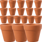CHOK 20pcs Small Red Ceramic Flower Pot Terracotta Pot Clay Ceramic Pottery Planter