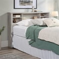 thumbnail image 2 of Pemberly Row Transitional Engineered Wood Full-Queen Bookcase Headboard in White, 2 of 10