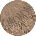 thumbnail image 1 of Ahgly Company Tapis d'Intérieur Ronds Lavables à la Machine, Style Transitionnel, Brun Sable Brun, 3 Pieds Rond, 1 of 7