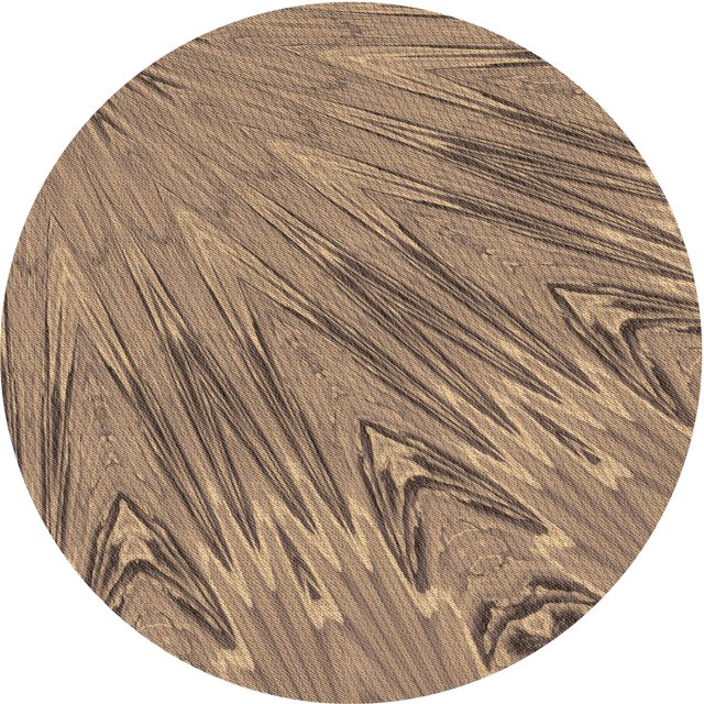 Ahgly Company Tapis d'Intérieur Ronds Lavables à la Machine, Style Transitionnel, Brun Sable Brun, 3 Pieds Rond