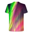 thumbnail image 4 of Hauts d'Été T-shirts pour Hommes Grande Taille Manches Courtes Col Rond Hauts Impression 3D Entraînement Léger Mode Sorties Hauts Grandes Tailles Chemises pour Hommes (Vert, G), 4 of 5
