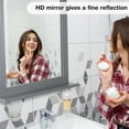 thumbnail image 4 of Gymax Bathroom Wall-Mounted Mirror W/Shelf Vanity Makeup Mirror Multipurpose Gray, 4 of 9