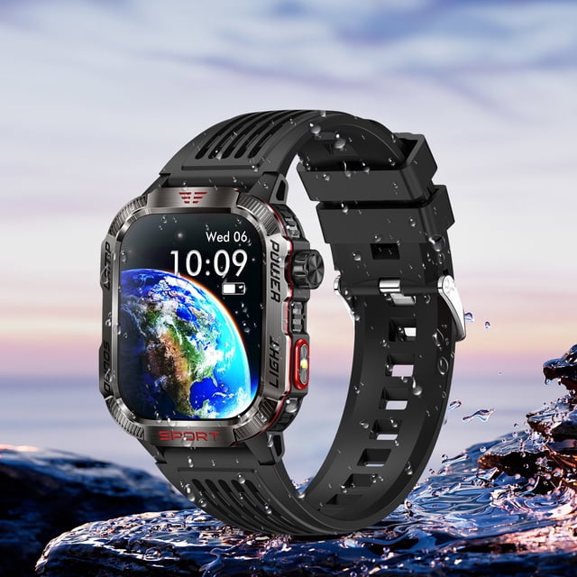 Chmadoxn Smart Watch HT29 Smartwatch Outdoor Sports LED Lamp Banknote Detection Lamp Call Altitude Barometric Pressure Bracelet Smart Watches