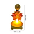 thumbnail image 3 of Fridja Christmas Clearance LED Electronic Candlestick Iron Painted Turkey Maple Modeling Lamp Thanksgiving Night Light Ornaments, 3 of 5