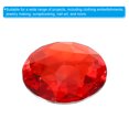 thumbnail image 4 of Unique Bargains 40mm Flat Back Round Acrylic Rhinestones, 50 Pack Plastic Circle Gems for Jewelry Making Costume, Red, 4 of 6