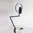 thumbnail image 4 of Lumière de Remplissage en Direct 10 Po Angle Réglable Dimmable Clip sur Lumière LED avec Support pour Téléphone pour Manucure Beauté, 4 of 8