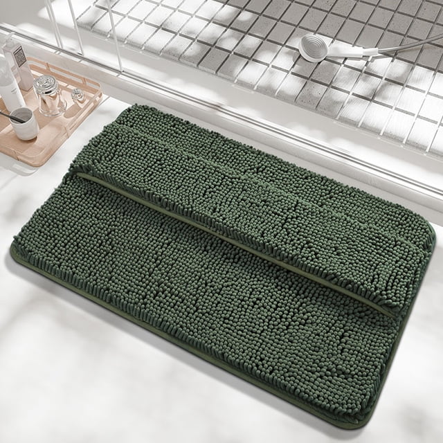 Birdeem Bath Mats for Bathroom, Bathroom Rugs Bath Mat for Back of Foot Rubbing Thick Soft and Non-Slip Full Wrap Bath Mats Water Absorbent and Machine Washable Bath Rug for Bathroom Shower