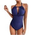 thumbnail image 1 of TopLLC Plus Size Bathing Suit Women's One-Piece Padded Plus Size Overlay Print Bikini Swimsuit, 1 of 6