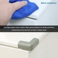 thumbnail image 4 of Unique Bargains 8pcs Desk Table Edge Foam Corner Cushion Guards Soft Bumper Protector with Stick Tape Gray, 4 of 7