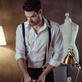 thumbnail image 4 of Y-Shape Elastic Suspenders For Men Adjustable Tuxedo Braces with Secure Style Straps, 4 of 6
