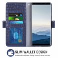 thumbnail image 2 of Case for Galaxy J7 2018, Pu Leather Cover, Phone Case for Samsung Galaxy J7 2018, Wallet, Scratch-Resistant Magnetic Phone Case with Card Compartment, Blue, 2 of 7