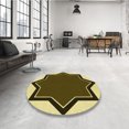 thumbnail image 4 of Ahgly Company Tapis Rectangulaire Lavable en Machine Intérieur Transitionnel Marron, 7 Pieds x 9 Pieds, 4 of 7