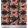 thumbnail image 1 of Soimoi Poly Georgette Fabric Floral,Hummingbird & Squirrel Animal Fabric Prints by Yard 52 Inch Wide, 1 of 3