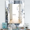 thumbnail image 3 of Designart 'Marbled Geode 13' Miroir Mid-Century - Miroir Mural - 28x40, 3 of 3