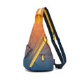 thumbnail image 1 of KL928 Canvas Sling Backpack for Men Women Floral Printed Crossbody Small Backpack, 1 of 7