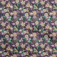 thumbnail image 1 of oneOone Velvet Brown Fabric Asian Floral Craft Projects Decor Fabric Printed By The Yard 58 Inch Wide, 1 of 4