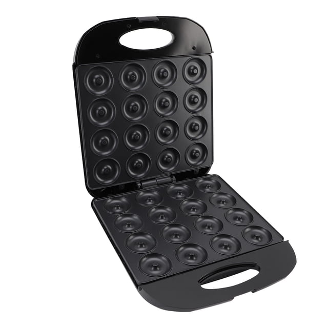 Mini Donut Maker Machine, 1400W for Breakfast Snacks Desserts with Non Stick Surfaces Makes 16 Doughnuts, Donut Print