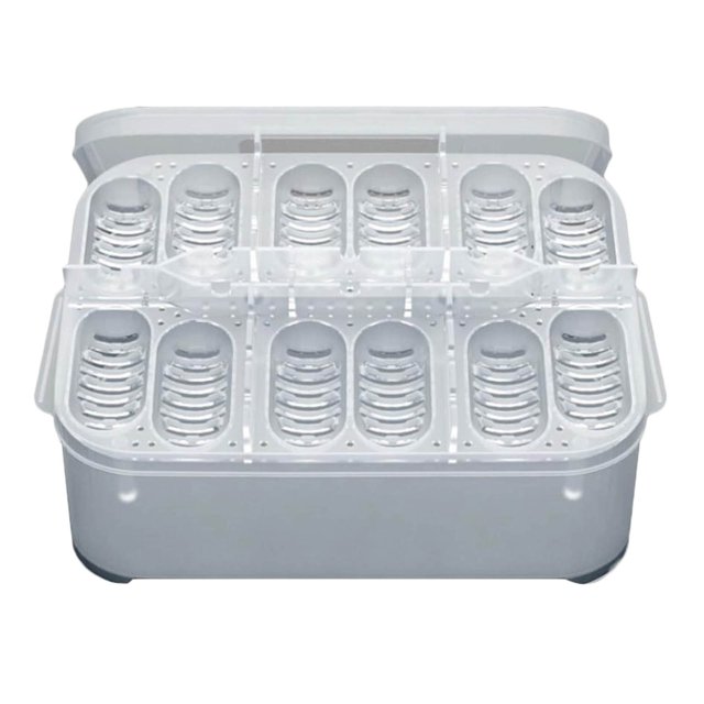 Conteneur Organisation Conteneurs de stockage de légumes et de fruits Contenants de congélateur Contenoires de stockage jetables réutilisables contenants avec lids pour les aliments en verre Entreposage des aliments Grand dispositif de contrôle de la température des oeufs