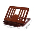 thumbnail image 3 of Adjustable Wooden Laptop Stand - Foldable & Compact Desk Accessory for Office - Sustainable Timber for Heat Dissipation, 11x11 Inch, Beige, 3 of 7