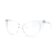 thumbnail image 3 of Lunettes Oeil de Chat Gothiques Classiques à Lentille Transparente en Plastique Transparentes, 3 of 4