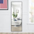 thumbnail image 2 of NeuType Full Length Floor Mirror Rectangular Black 59"x16", 2 of 7