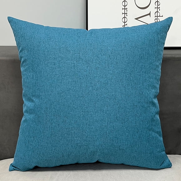 PpgejGEK Linen Style Throw Pillow 45x45cm/17.71x17.71in Decorative Sofa Cushion Cover with Zipper and Insert for Living Room Bedroom Outdoor Chair Home Decor