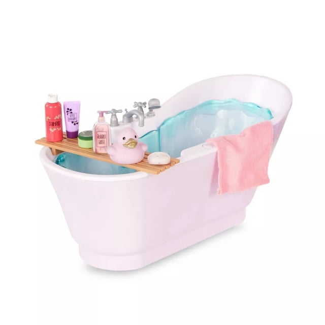GRM Bubbly Bathtime Bathtub with Water Sounds Dollhouse Accessory