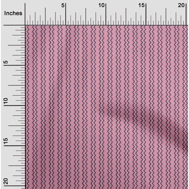 oneOone Cotton Cambric Fabric Dot & Chevron Block Decor Fabric Printed BTY 56 Inch Wide