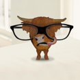 thumbnail image 3 of Dog-Shaped Tabletop Eyeglass Frame for Desktop Decor – 10.5 cm Wide Resin Animal Desk Accessory with Non-Slip Base, 3 of 5