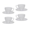 thumbnail image 1 of 4Pcs Dollhouse Cup Set, Mini Tableware Kitchen Accessories, 1/6 Scale Doll House Decoration, Pretend Play for Kitchen Photo Props Decoration Clear, 1 of 8