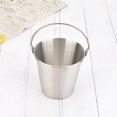thumbnail image 3 of Stainless Steel Small Portable Ice Bucket With Handles Chip Cup Snack Bucket, 3 of 7