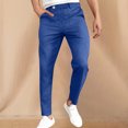 thumbnail image 1 of EOYWHK Mens Swim Trunks Linen Pants Straight Leg Trouser Compression Fit Dress Pants Solid Color Running Hiking Pants, 1 of 6