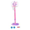 thumbnail image 2 of Siruishop Kids Basketball Hoop Adjustable Basketball Stand for Backyard Outdoor Sports Pink, 2 of 8