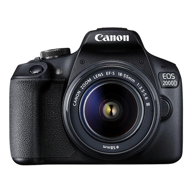 Canon EOS 2000D Appareil Photo Reflex Numérique 24,1 Mpx avec Objectif EF-S 18-55 mm F/3,5-5,6 (Modèle International)