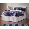 thumbnail image 2 of Pemberly Row Farmhouse Solid Wood Full Trundle Platform Bed in White, 2 of 7