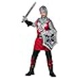 thumbnail image 3 of Brave Knight Costume Garçon Enfant Rouge et Gris Guerrier Médiéval Mousquetaire TP-LG, 3 of 4