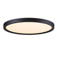 thumbnail image 1 of Westinghouse 15-inch Black 30 Watt LED Flush Mount Ceiling Fixture with Color Temperature Selection, 1 of 4