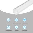 thumbnail image 3 of Unique Bargains Tuyau Acrylique Transparent Rigide Tube Rond 26mm ID 30mm OD 6 Pouces pour Lampes et Lanternes Système de Refroidissement par Eau, 3 of 6