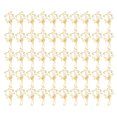 thumbnail image 2 of Clips de Papier, Petits Trombones Forme de Cocotier Doré Dossier de Signet Antidérapant 50 Pcs pour la Maison de Bureau pour la Classification des Fichiers, 2 of 8