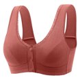 thumbnail image 1 of Timegard Front Closure Bras for Women Button Full Coverage High Support Breathable Comfort Wireless Bras, 1 of 7
